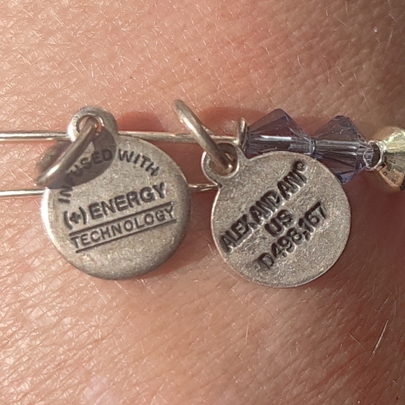 Alex and Ani Blue and Gold Bracelet - Picture 2 of 3